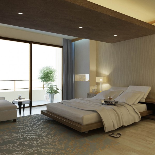 Be at ease in a relaxing bedroom space