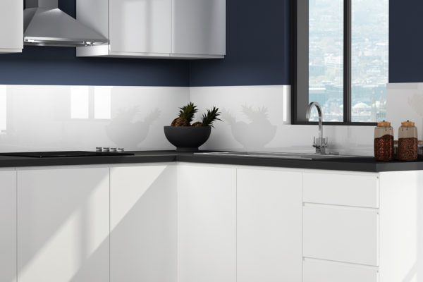 Handleless Grey Pebble kitchen zoom